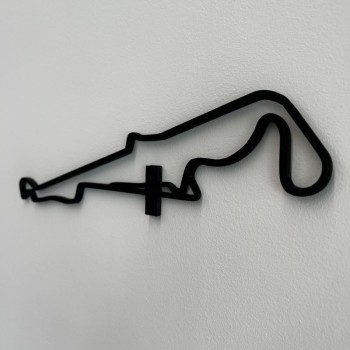 circuit castellet F1 - décoration géométrique - 3/4 gauche