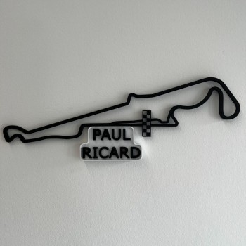 circuit Castellet F1 - décoration géométrique avec support - face