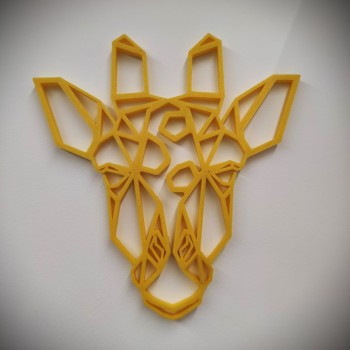 Tête de girafe - décoration Géométrique - face