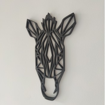 Tête de zebre- décoration Géométrique - 3/4
