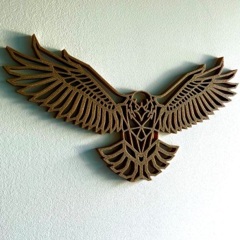 Aigle- décoration Géométrique - 3/4 gauche