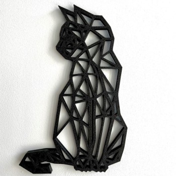 Chat - décoration Géométrique - face